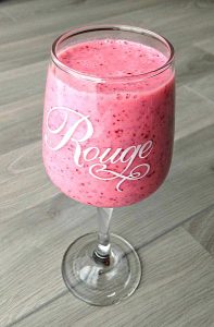 Simple Thoughts cranberry smoothie glas