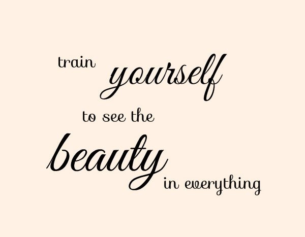 see the beauty in everything quote