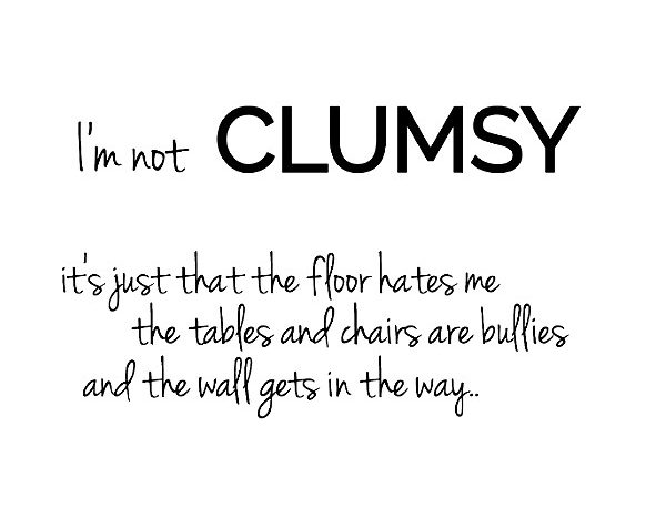 simple thoughts quote clumsy